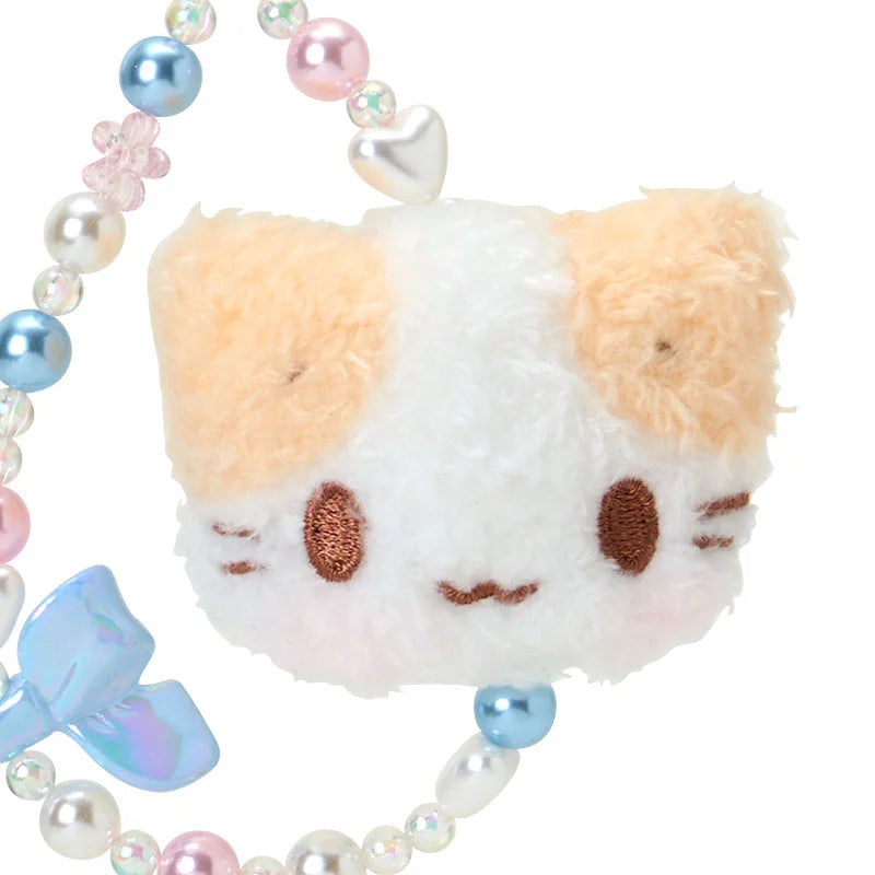 Sanrio Mashumaromitaina fuwa fuwa nyanko Face mascot strap