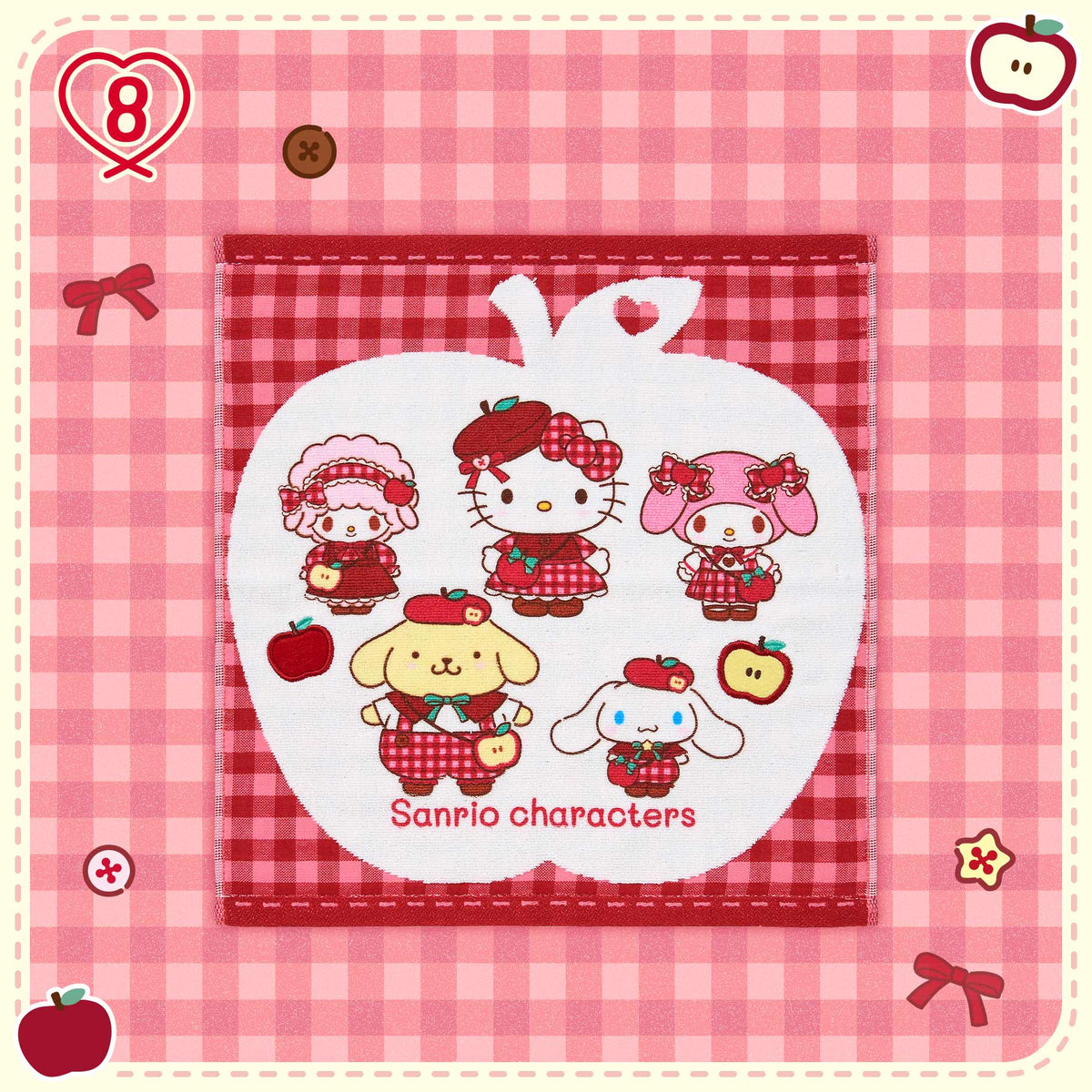 Sanrio Hand Towel (Autumn Apple)