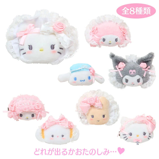 Sanrio Characters Hair Clip blind box (white frill)