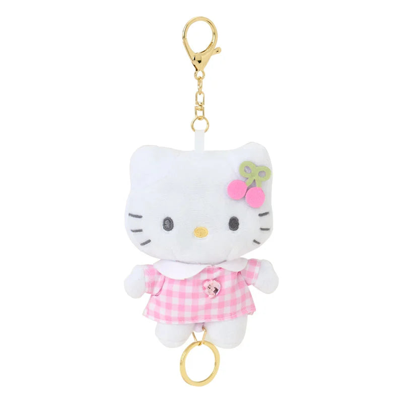 Sanrio Hello Kitty Mascot holder with reel (cherry)