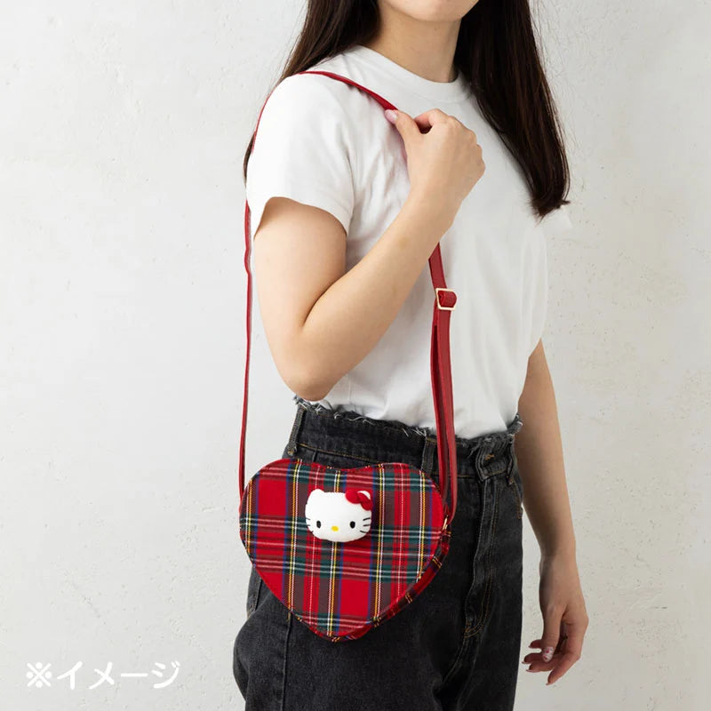 Sanrio Hello Kitty Heart Pochette bag (Tartan)