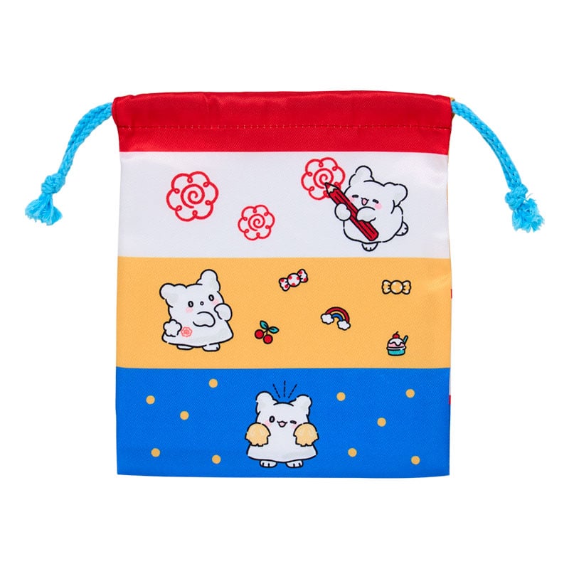 Sanrio Hanamaruobake Drawstring Bag (Blue)