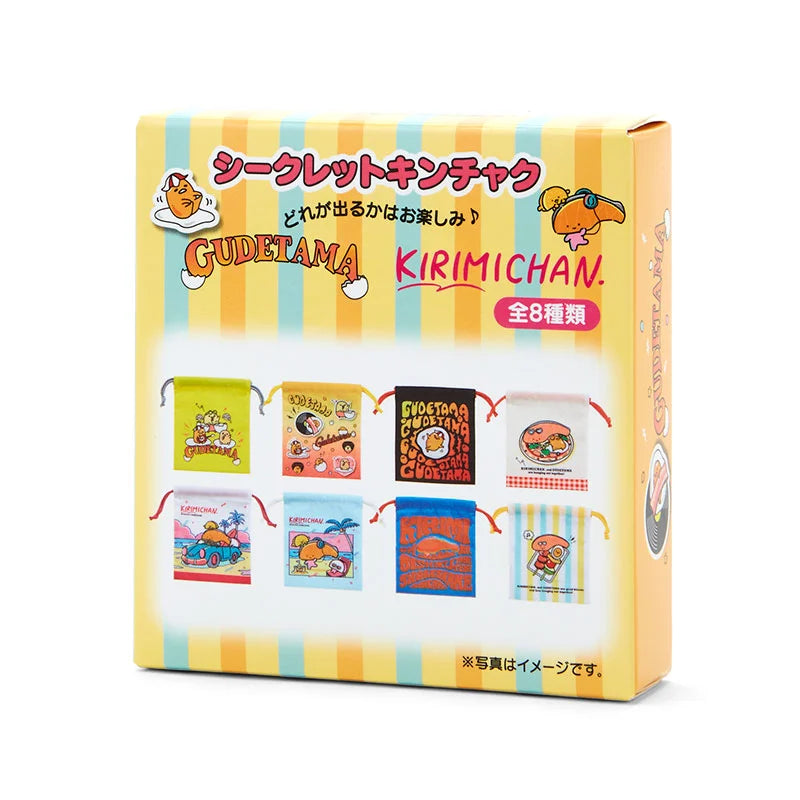 Sanrio Characters Kirimichan & Gudetama Drawstring bag Blind Box (Fes Design)
