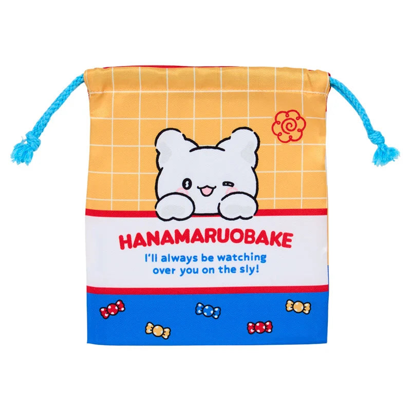 Sanrio Hanamaruobake Drawstring Bag (Blue)