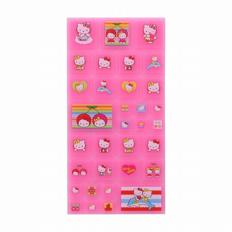 Sanrio Characters Heisei retro tile-shaped sticker (Y2K)
