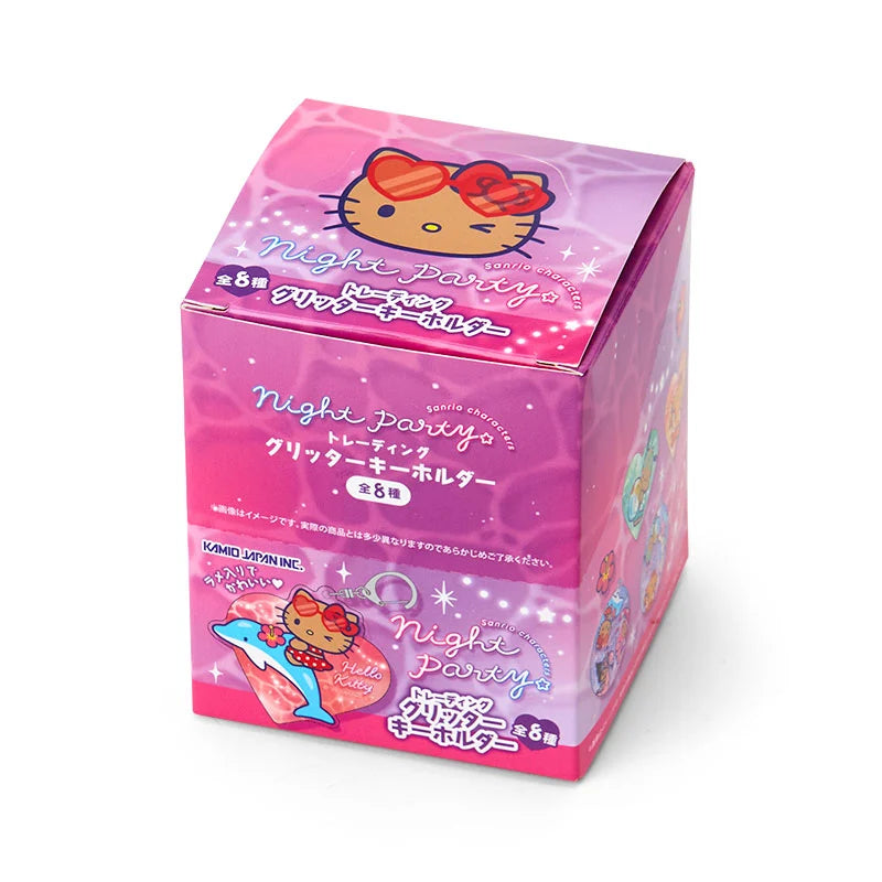 Sanrio Characters Glitter Keychain Blind Box (Night Party)