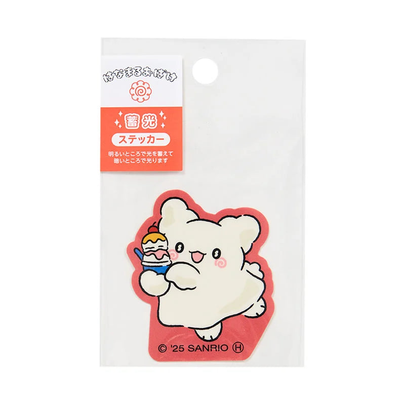 Sanrio Hanamaruobake Luminous sticker (Ice Cream)