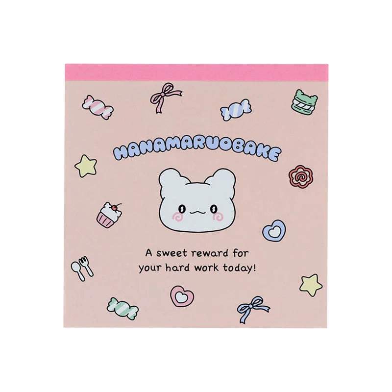 Sanrio Hanamaruobake Pink Square Memo (Pastel Sweets Pop)