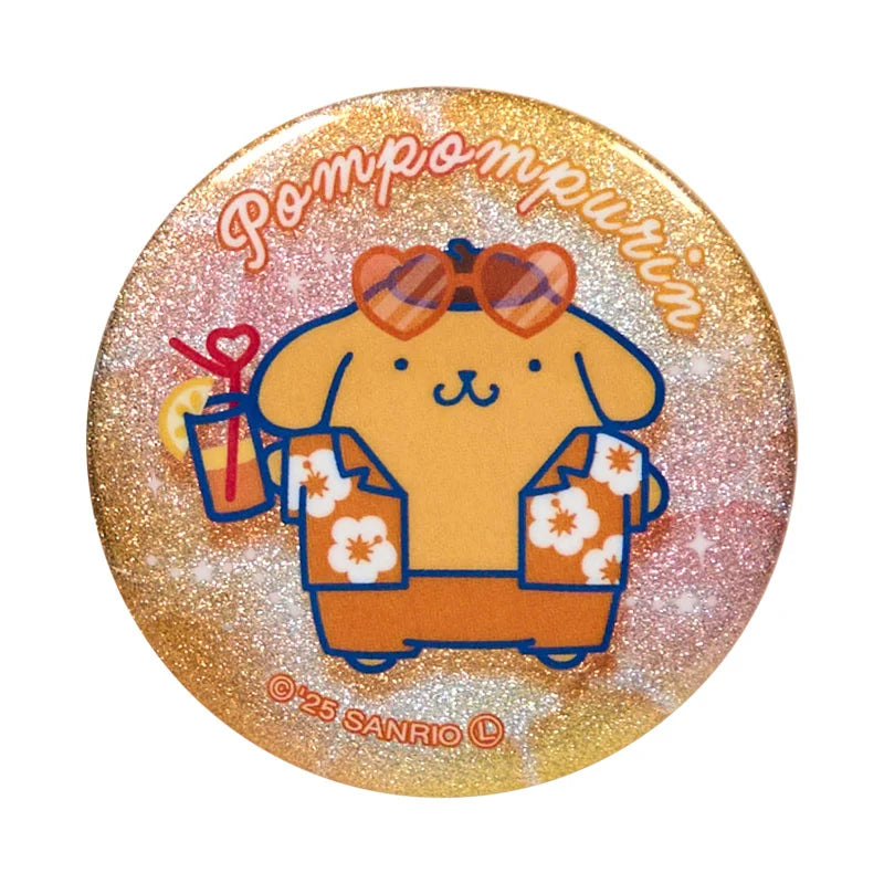 Sanrio Characters Glitter Can Badge Blind Box (Night Party)