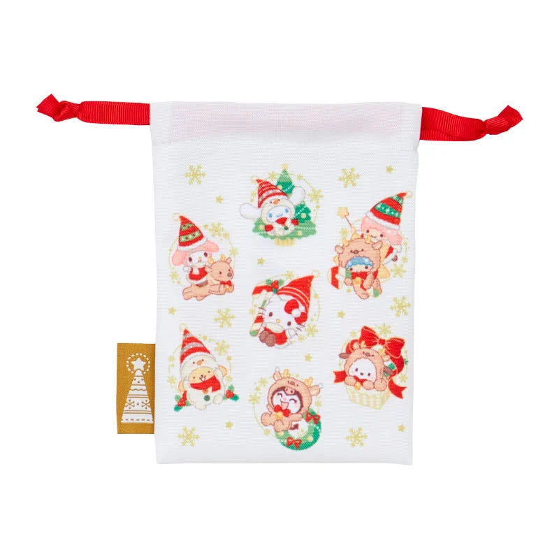 Sanrio Characters Drawstring set (Christmas)
