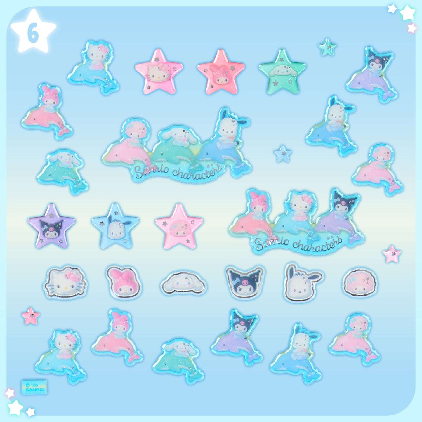Sanrio Sticker (Shiny Dolphin)