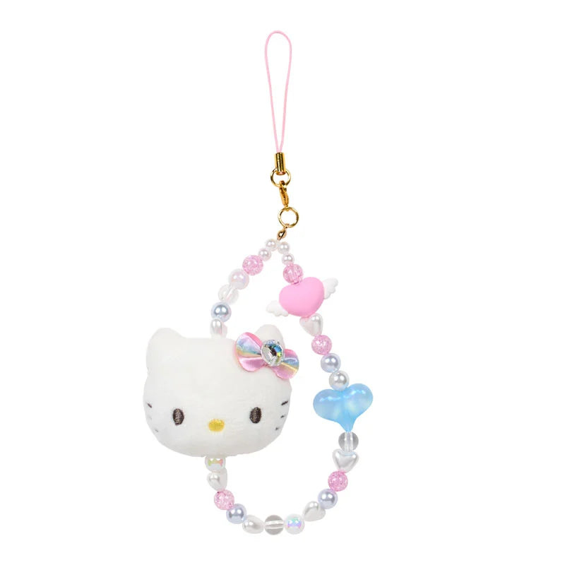 Sanrio Hello Kitty Face Mascot Strap Rainbow