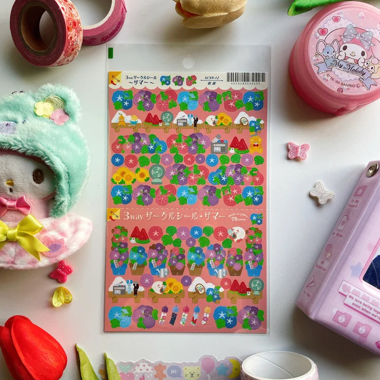 3 Way Circle Seal Sticker