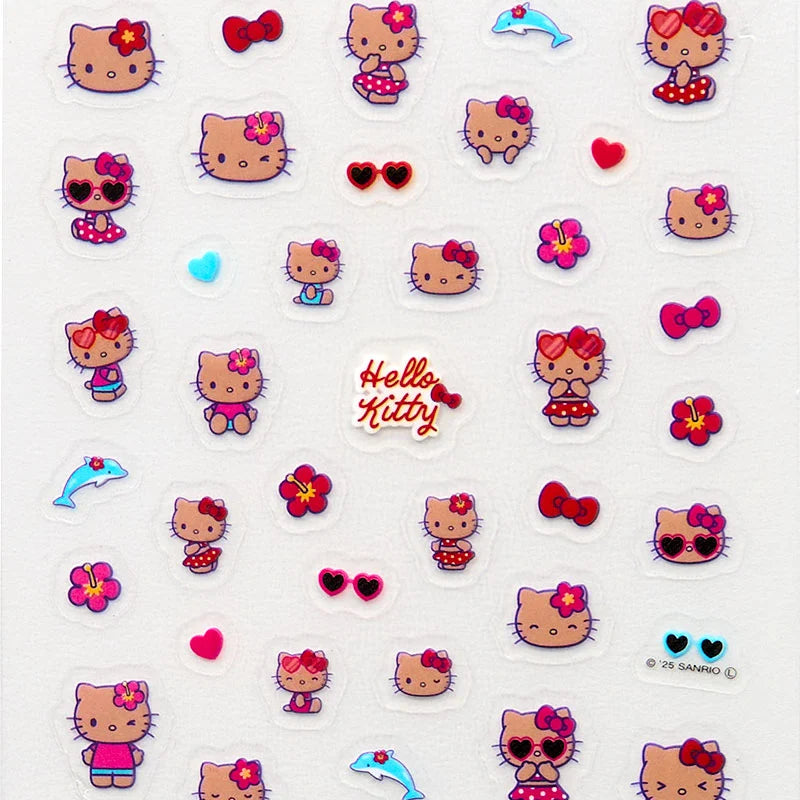 Sanrio Hello Kitty Deco Petit Sticker (Night Party)