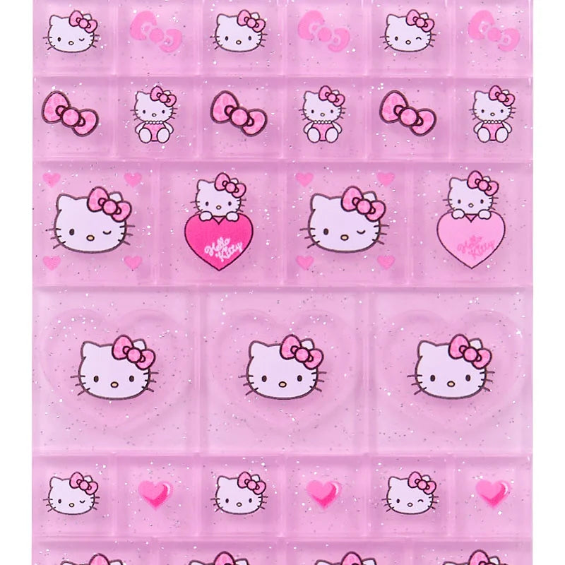 Sanrio Hello Kitty 90s tile sticker (leopard) pink