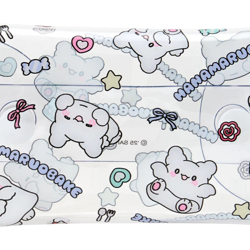 Sanrio Hanamaruobake Clear Multi Case Flyer (Pastel Sweets Pop)