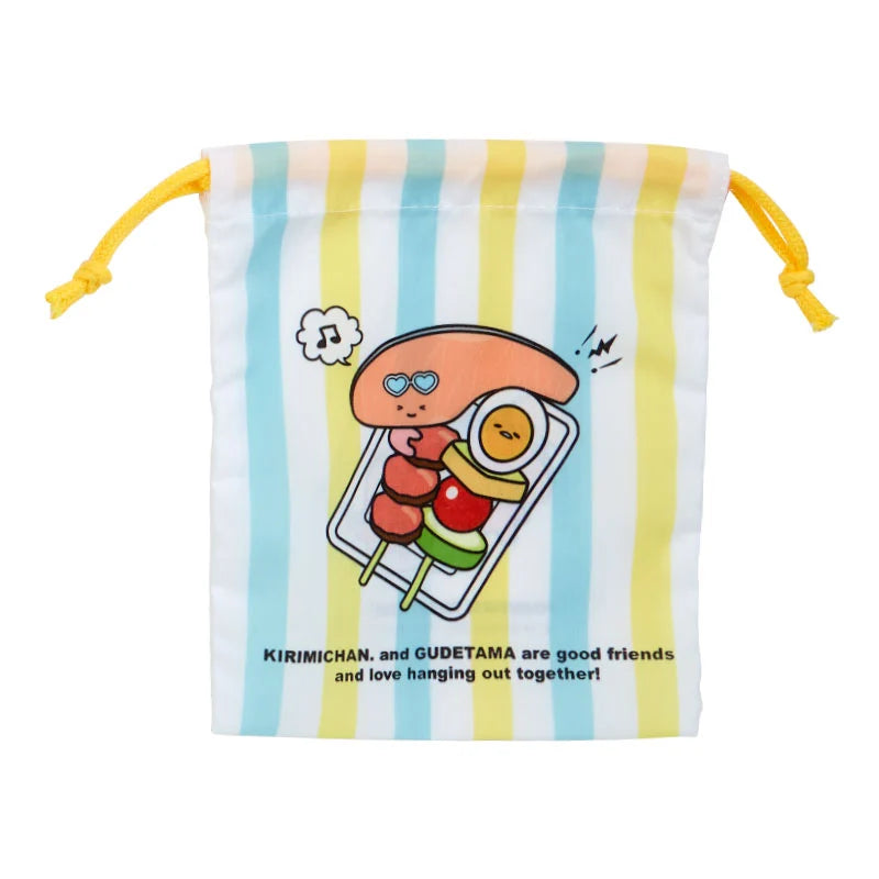 Sanrio Characters Kirimichan & Gudetama Drawstring bag Blind Box (Fes Design)