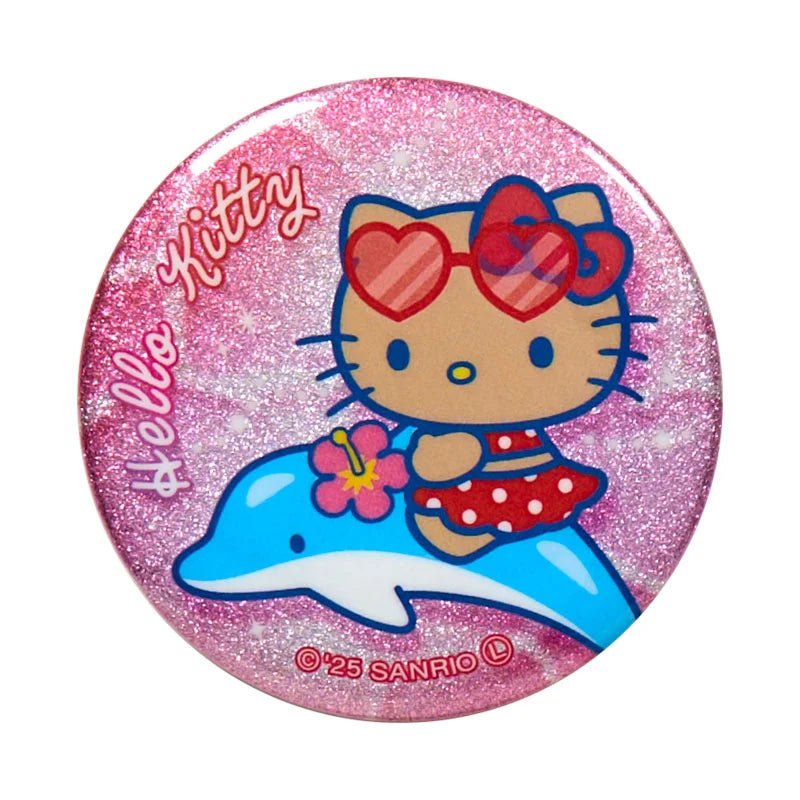 Sanrio Characters Glitter Can Badge Blind Box (Night Party)