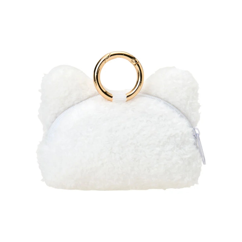 Sanrio Hanamaruobake Soft glowing Mini face pouch with carabiner (smile)