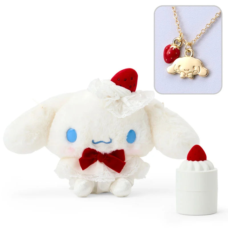 Sanrio Stuffed toy & necklace (shortcake)