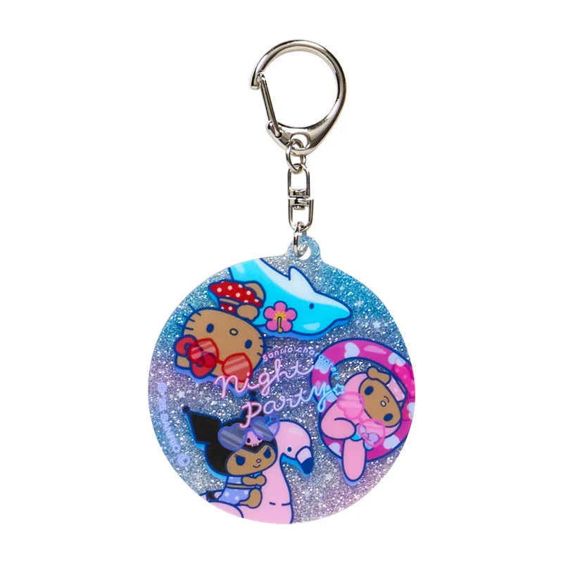 Sanrio Characters Glitter Keychain Blind Box (Night Party)