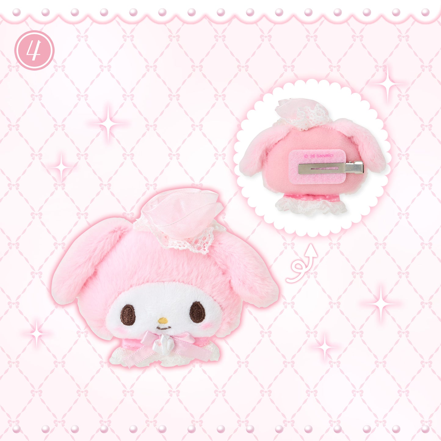 Sanrio My Melody Hair Clip (Lady My Melody)
