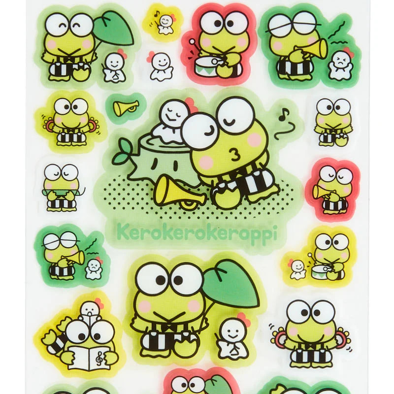 Sanrio Kerokerokeroppi Sticker (in a good mood with singing and dancing)