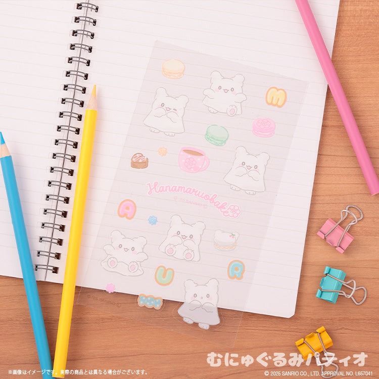 Sanrio Hanamaruobake (I love sweets) Clear Sticker Sheet