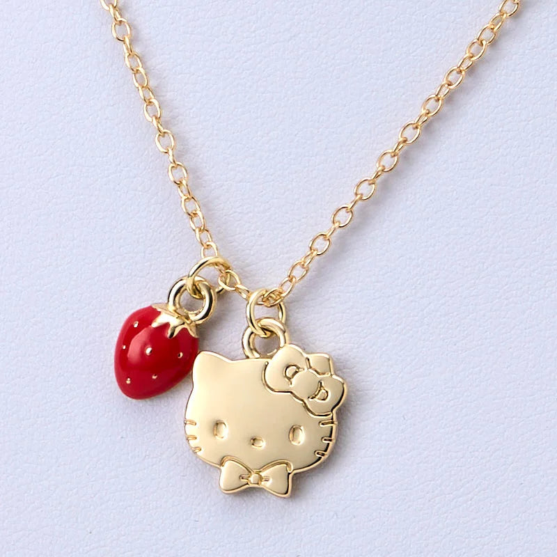 Sanrio Stuffed toy & necklace (shortcake)