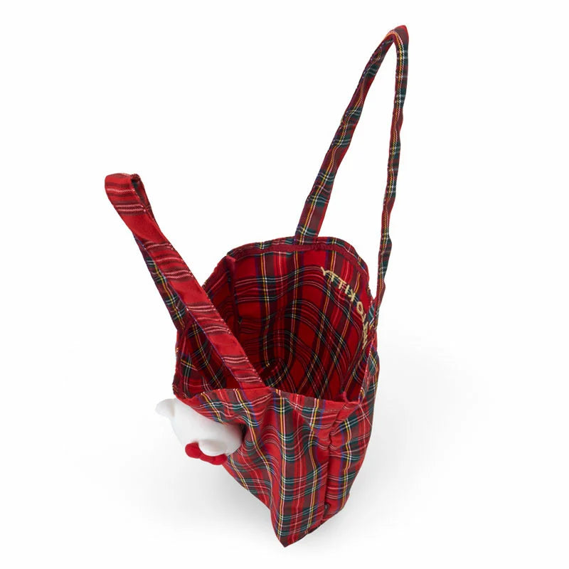 Sanrio Hello Kitty Tote bag with mascot (tartan)