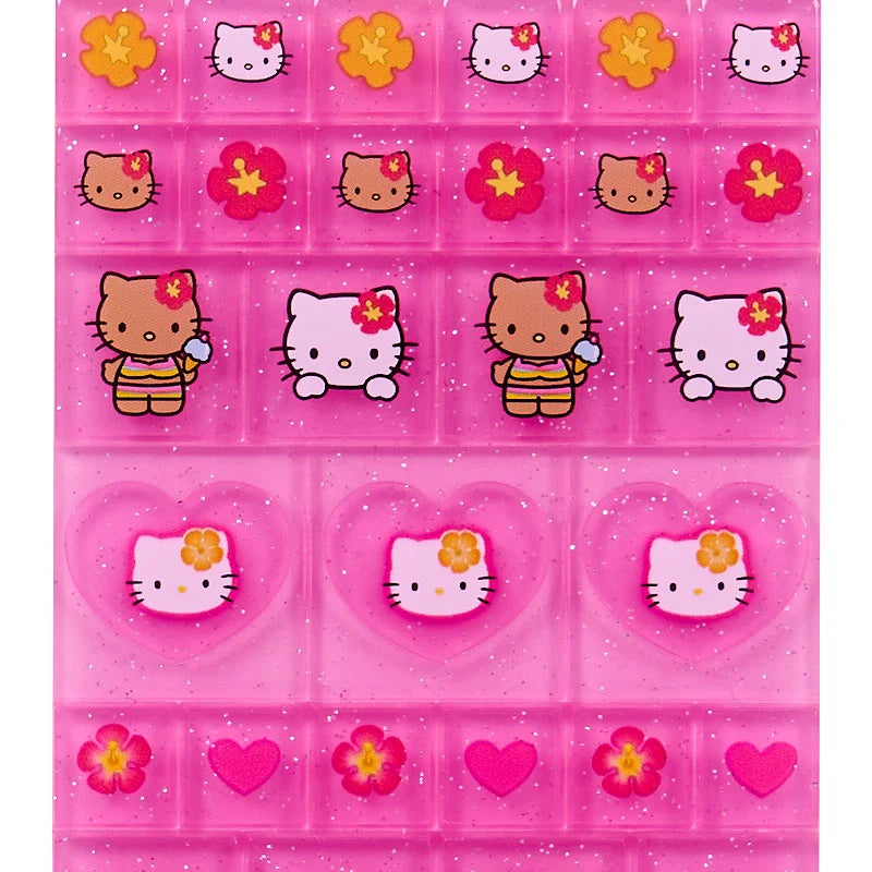 Sanrio Hello Kitty 90s tile sticker (hibiscus)