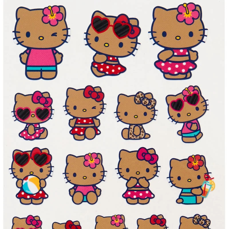 Sanrio Hello Kitty 4 size stickers (night party)