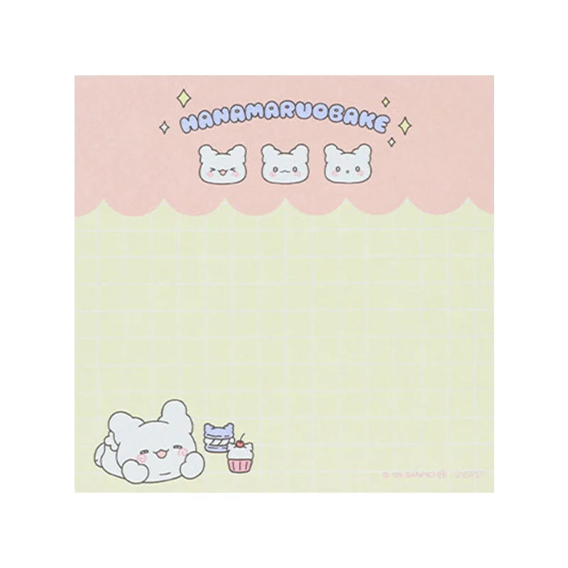 Sanrio Hanamaruobake Pink Square Memo (Pastel Sweets Pop)