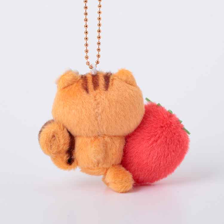 Sanrio Pompompurin Strawberry Friends Boa-mascot holder