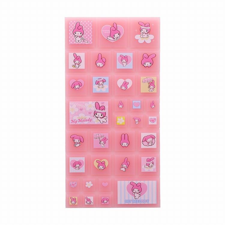Sanrio Characters Heisei retro tile-shaped sticker (Y2K)