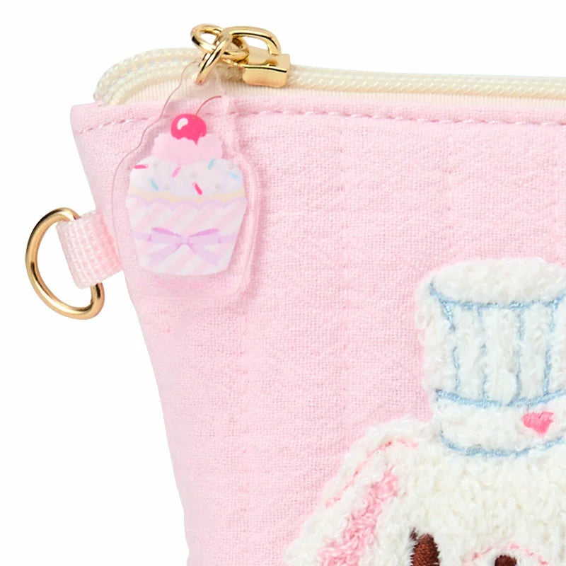 Sanrio Sugarbunnies Sagara Pink Embroidery Pouch (Love Sweets)