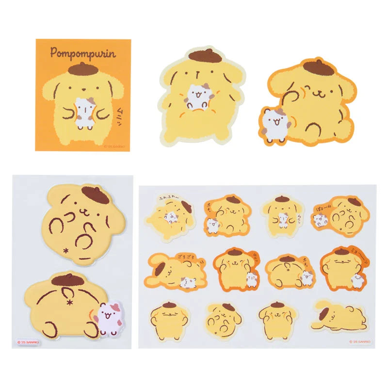 Sanrio Pompompurin Sticker set (Purin and Muffin Nakayoshi Time)