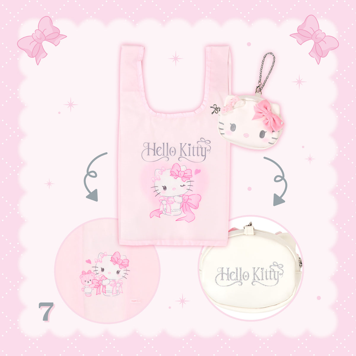 Sanrio Hello Kitty Eco bag with case (Hello Kitty’s favorite)