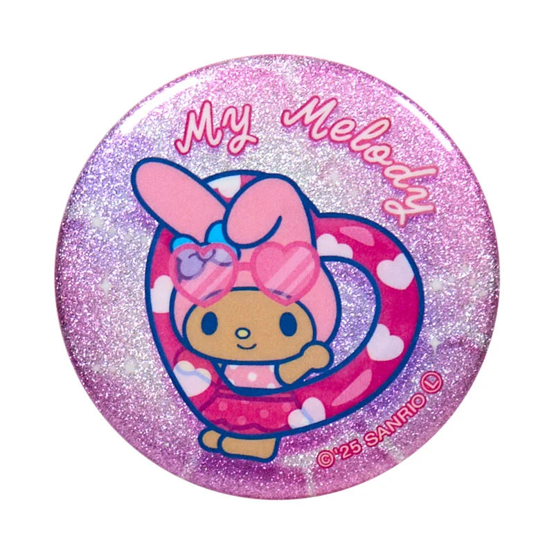 Sanrio Characters Glitter Can Badge Blind Box (Night Party)