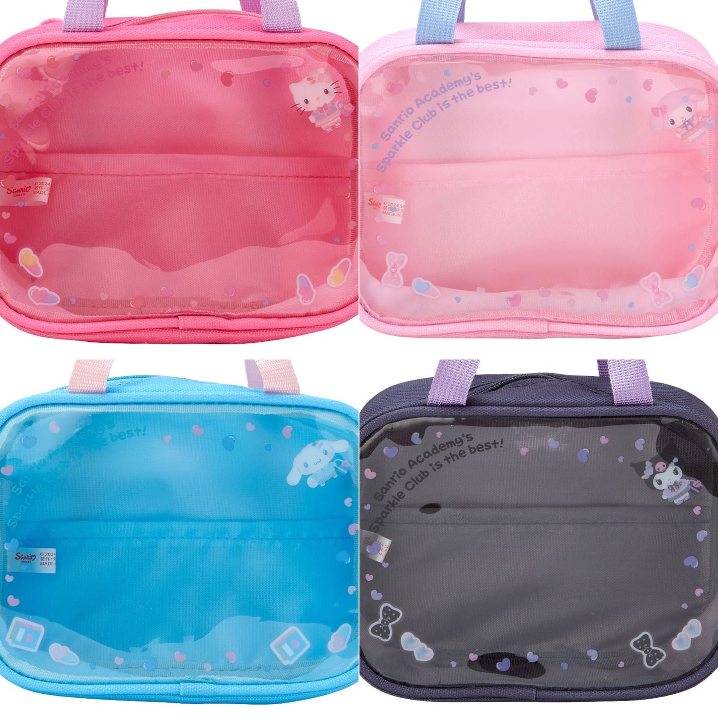 Sanrio School Bag Style mini pouch (#Sanrio Gakuen Kirameki Club)