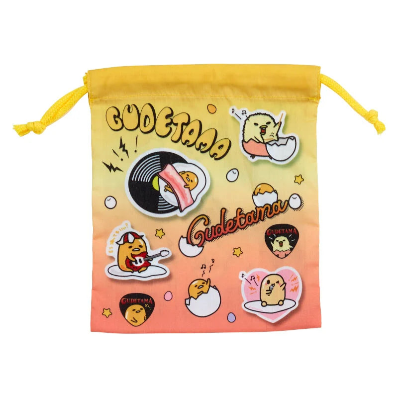 Sanrio Characters Kirimichan & Gudetama Drawstring bag Blind Box (Fes Design)