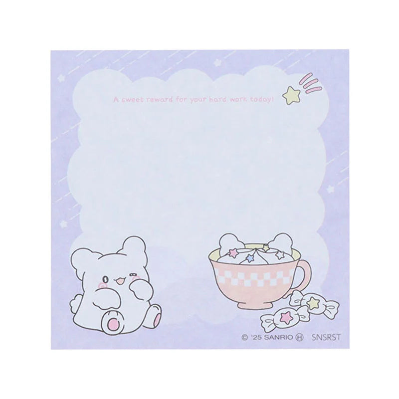 Sanrio Hanamaruobake Blue Block sticky notes (Pastel Sweets Pop)