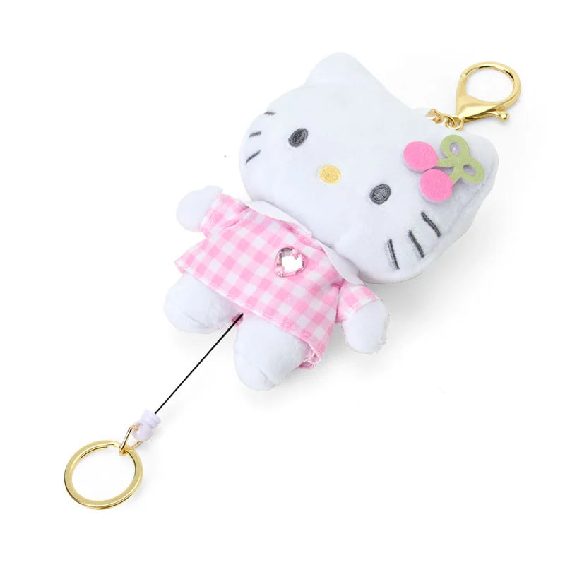 Sanrio Hello Kitty Mascot holder with reel (cherry)