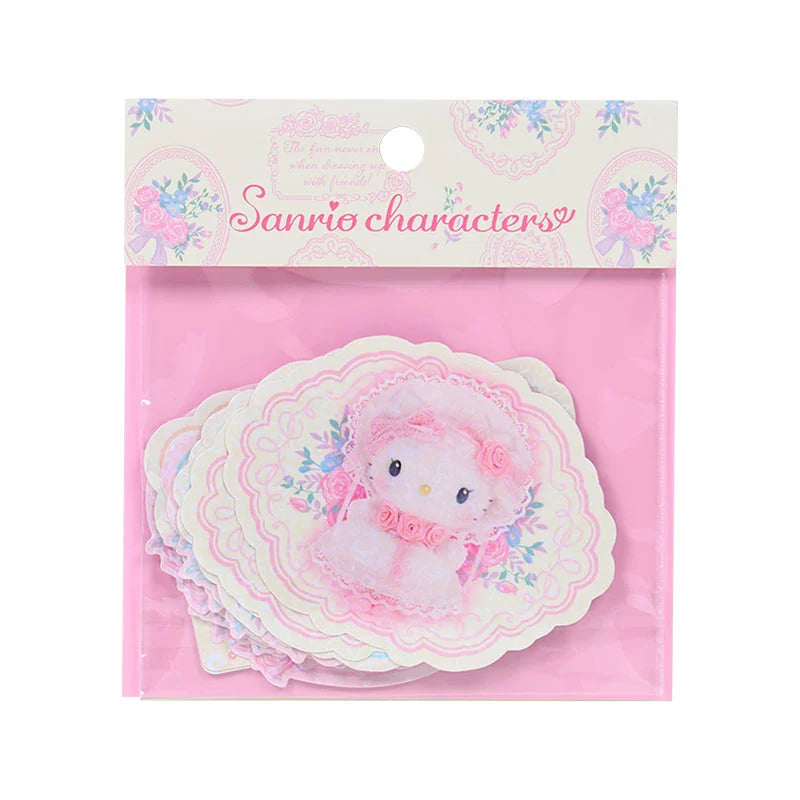 Sanrio Characters Sticker set (white frill)