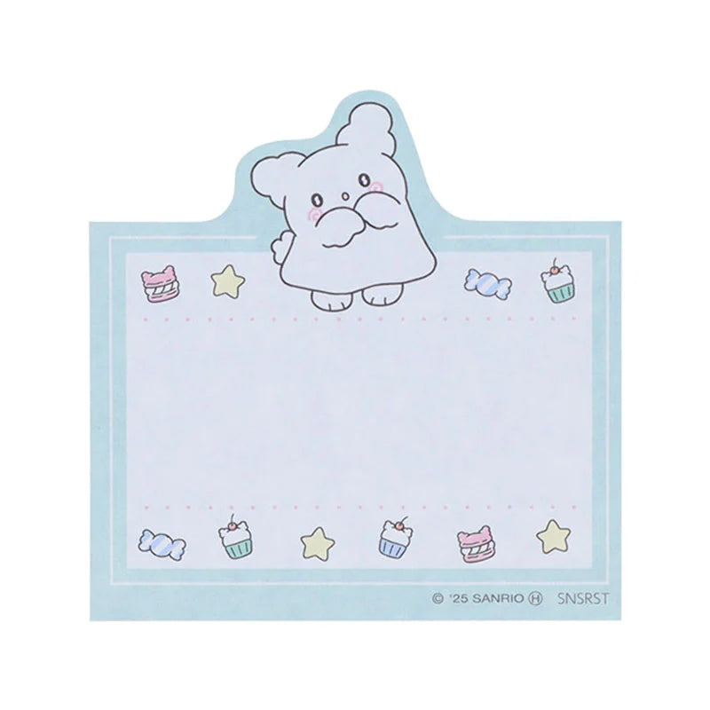 Sanrio Hanamaruobake Blue Block sticky notes (Pastel Sweets Pop)