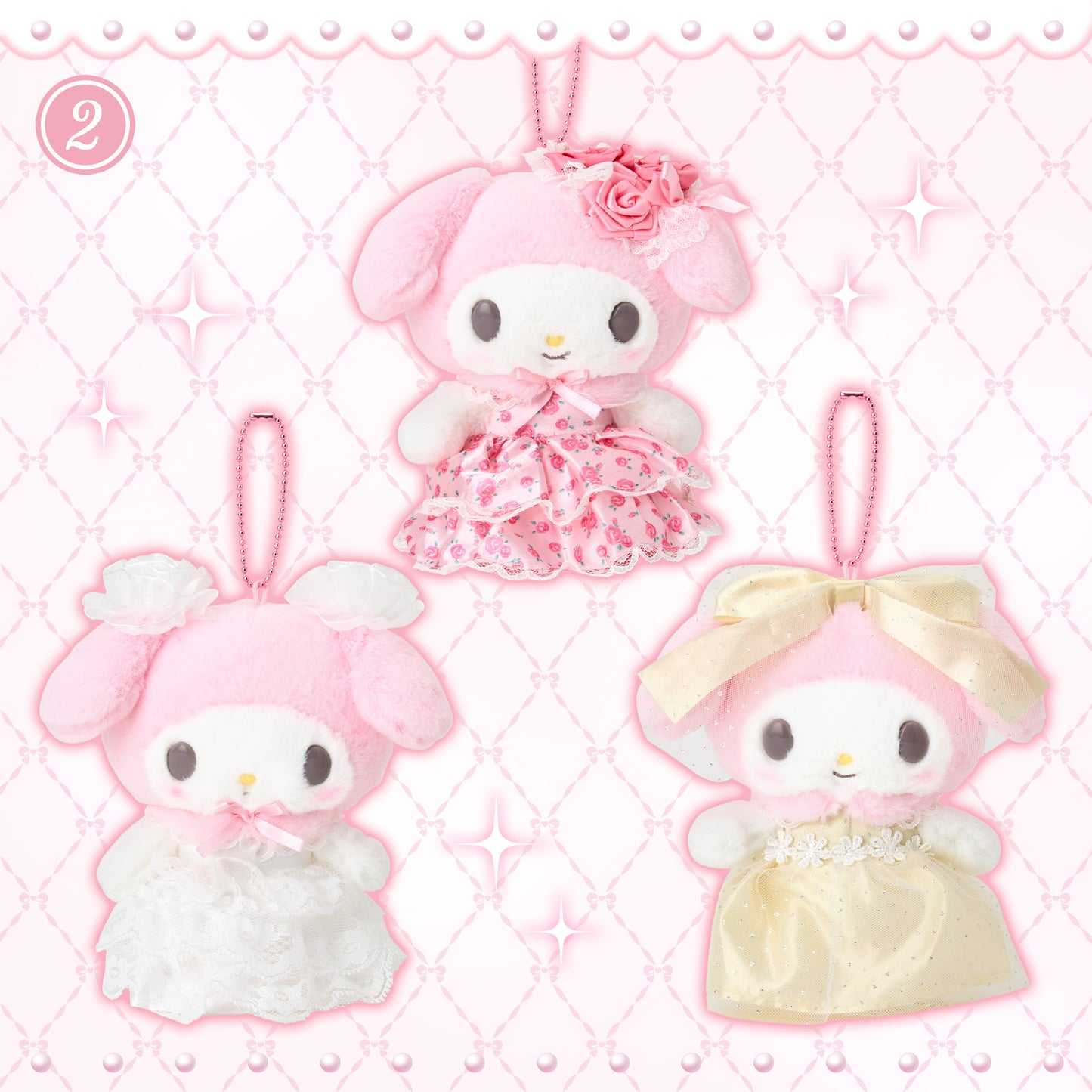 Sanrio My Melody Mascot Holder (Lady My Melody)