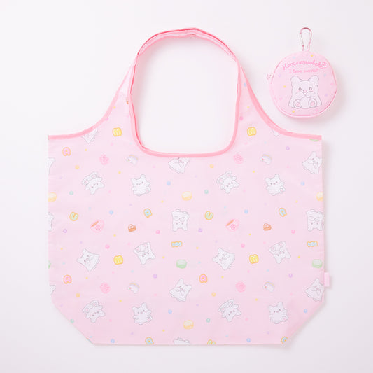 Sanrio Hanamaruobake (I love sweets) eco bag with pouch