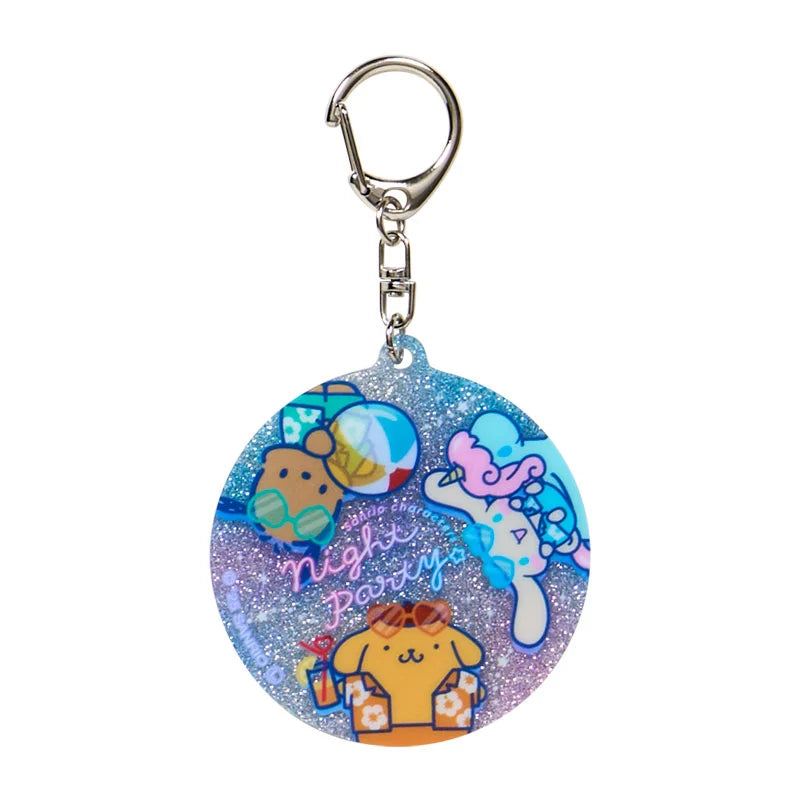Sanrio Characters Glitter Keychain Blind Box (Night Party)