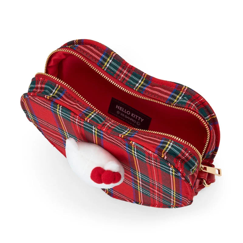 Sanrio Hello Kitty Heart Pochette bag (Tartan)