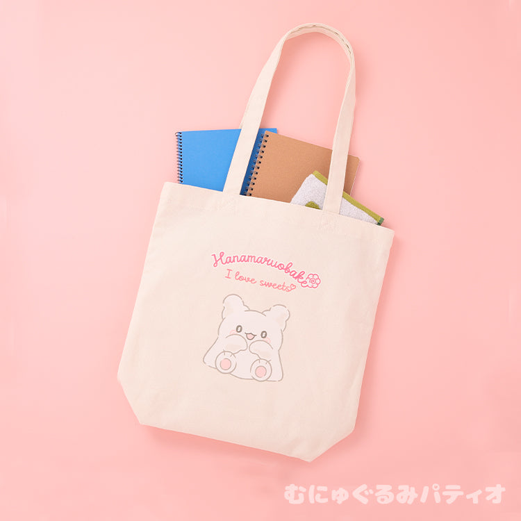 Sanrio Hanamaruobake (I love sweets) Canvas tote